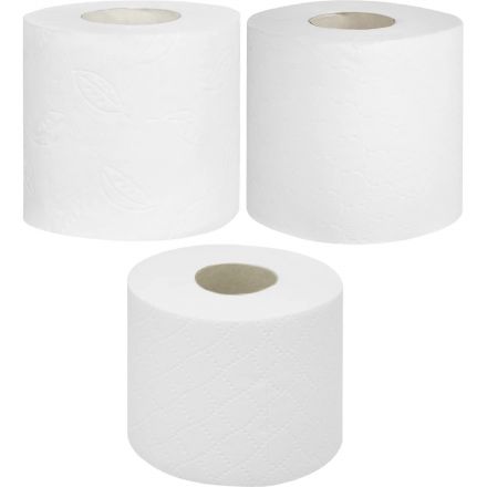Бумага туалетная Luscan Deluxe 3сл белая цел втул 19,37м 155л 24рул/уп_Спб