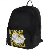 Рюкзак Berlingo Light "Angel black" 39,5*28*16см, 2 отделения, 3 кармана, уплотненная спинка Рюкзак Berlingo Light "Angel black" 39,5*28*16см, 2 отделения, 3 кармана, уплотненная спинка