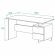 Стол компьютерный Сокол_Стол письменный СПм-19 Бетон/белый