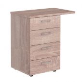 Тумба приставная XLC-4D.2 Дуб Сонома 700х450х750 XTEN Тумба приставная XLC-4D.2 Дуб Сонома 700х450х750 XTEN