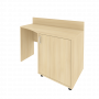 Light Стол (узкий) с тумбой и бортиком С-СТУ-120 (R) Акация 1200*550/400*750