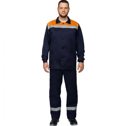 Костюм рабочий летний муж. л16-КБР с СОП син/оранж (р.56-58) 182-188 Костюм рабочий летний муж. л16-КБР с СОП син/оранж (р.56-58) 182-188