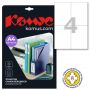 Этикетки самоклеящиеся Promega label (Комус) 105х148 мм полуглянец 4 штуки на листе белые (100 листов в упаковке) Этикетки самоклеящиеся Promega label (Комус) 105х148 мм полуглянец 4 штуки на листе белые (100 листов в упаковке)
