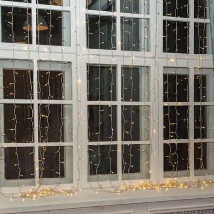 Электрогирлянда-занавес комнатная "Штора" 3х2 м, 306 LED, теплый белый, 220 V, ЗОЛОТАЯ СКАЗКА, 591334