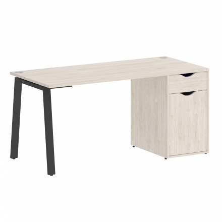 Home Office Стол письменный VR.SP-3-158.1.A Денвер светлый/Антрацит металл 1580*720*750 Home Office Стол письменный VR.SP-3-158.1.A Денвер светлый/Антрацит металл 1580*720*750