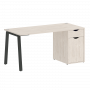 Home Office Стол письменный VR.SP-3-158.1.A Денвер светлый/Антрацит металл 1580*720*750