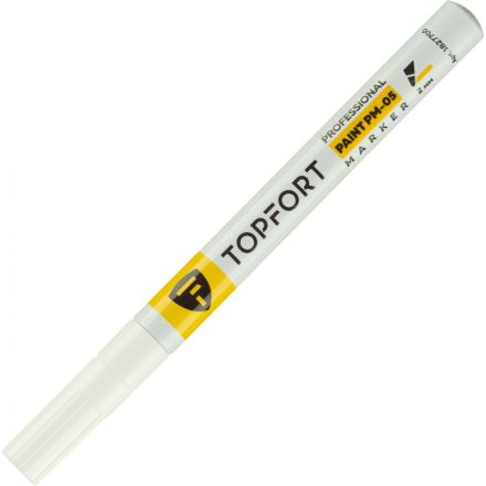 Маркер лаковый TOPFORT Paint 2 мм белый Маркер лаковый TOPFORT Paint 2 мм белый