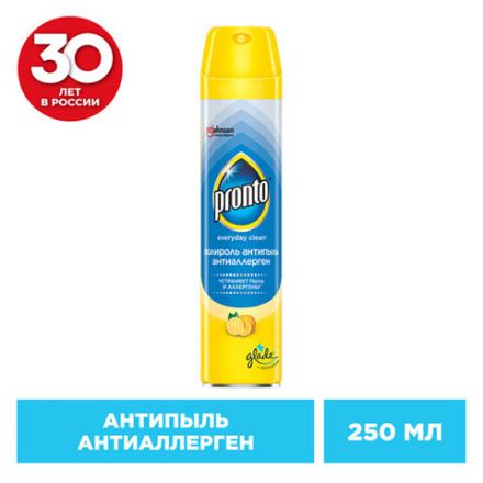 Полироль для мебели 250 мл, PRONTO "Антипыль" Антиаллерген, аэрозоль, 864904 Полироль для мебели 250 мл, PRONTO "Антипыль" Антиаллерген, аэрозоль, 864904