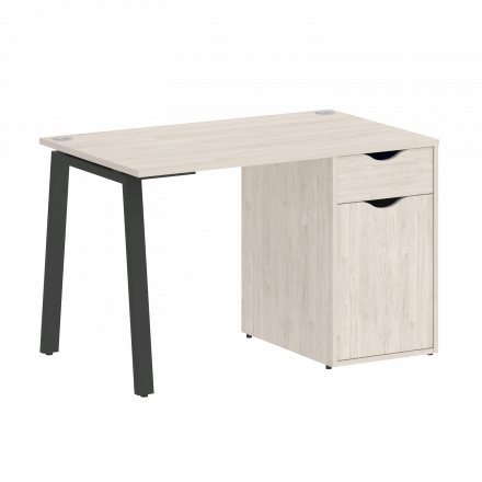 Home Office Стол письменный VR.SP-3-118.1.A Денвер светлый/Антрацит металл 1180*720*750