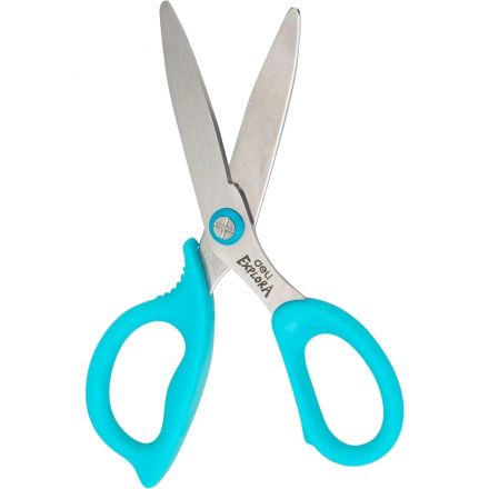 Ножницы детские Deli Explora E77755-BLUE 135мм, сталь, ассимм ручки,голубой Ножницы детские Deli Explora E77755-BLUE 135мм, сталь, ассимм ручки,голубой