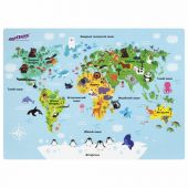 Настольное покрытие ЮНЛАНДИЯ, А3+, пластик, 46x33 см, "Map", 272370 Настольное покрытие ЮНЛАНДИЯ, А3+, пластик, 46x33 см, "Map", 272370