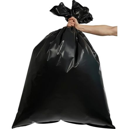 Мешки для мусора ПВД 160л 30мкм 50шт/уп черн 80х100см CleanBag_1447