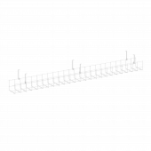 Кабель-канал сетчатый узкий KK-S-120U Белый металл 1205*131*154