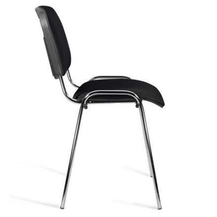 Стул STAFF "Iso Lite CF-008", хром, кожзам черный (Z-11), 532567 Стул STAFF "Iso Lite CF-008", хром, кожзам черный (Z-11), 532567