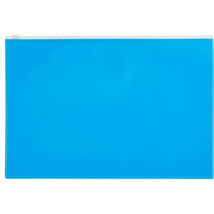 Папка-конверт на молнии А4 Attache Color , голубой