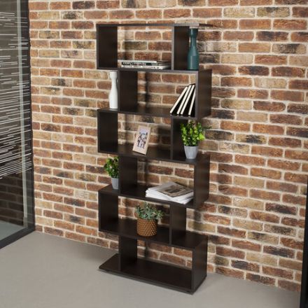 Стеллаж BRABIX "Scandi SH-008", 730х250х1760 мм, 6 секций, ЛДСП, венге, 641899, ЦБ013658-3 Стеллаж BRABIX "Scandi SH-008", 730х250х1760 мм, 6 секций, ЛДСП, венге, 641899, ЦБ013658-3