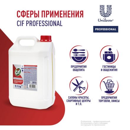 Средство для сантехники Cif Professional кислот. от ржавчины и налета, 5л