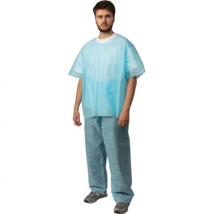 Костюм мед. хирургич.н/с (рубаш.,брюки), спанбонд р.56-58 пл.42  Гекса