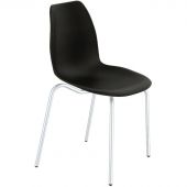 Стул обеденный SHT-ST29/S130 HD черный/хром лак 242051 Стул обеденный SHT-ST29/S130 HD черный/хром лак 242051