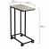 Стол журнальный BRABIX "LOFT CT-001", 450х250х680 мм, на колёсах, металлический каркас, цвет дуб антик, 641860