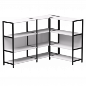 Набор стеллажных систем №14 Everprof EVO 1635x1215x1120 Белый/Черный