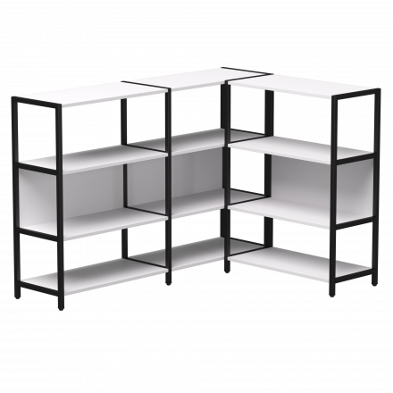 Набор стеллажных систем №14 Everprof EVO 1635x1215x1120 Белый/Черный