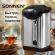 Термопот SONNEN TP-50, 5л, 900 Вт, 1 температурный режим, 3 режима подачи воды, сталь/пластик, серебристый/черный, 456711