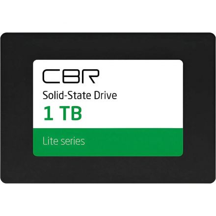 SSD накопитель CBR Lite 1024GB, 2.5, SATA,3D TLC NAND(SSD-001TB-2.5-LT22)