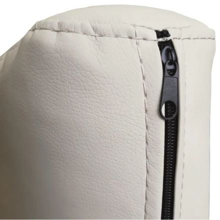 Диван UD_Simple Д-53 2х местный, алюм.муар/ к-з беж.(S.0413)