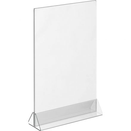 Ценникодержатель настол Комус под меню,треуг.осн.ACR-MENU HOLDER А4,10шт/уп Ценникодержатель настол Комус под меню,треуг.осн.ACR-MENU HOLDER А4,10шт/уп