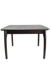 Стол В-15 105(145)*75 ЛДСП 22мм+пластик Марквин мрамор синий, вставка "бабочка", опоры массив венге Стол В-15 105(145)*75 ЛДСП 22мм+пластик Марквин мрамор синий, вставка "бабочка", опоры массив венге