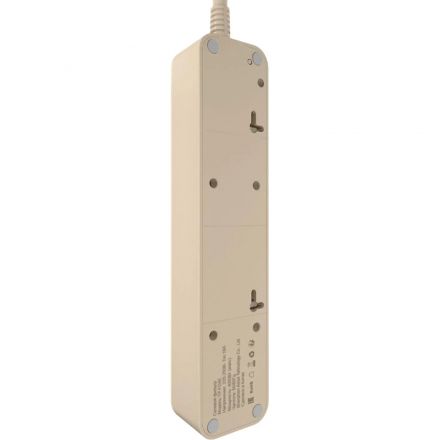 Сетевой фильтр AGNI 4/2м,слоновая кость(TP-FD4E-2m-ivory)