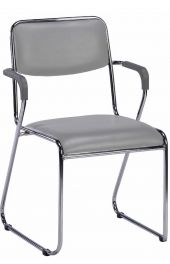 Кресло Everprof Fix Plus Chrome Экокожа Серый Кресло Everprof Fix Plus Chrome Экокожа Серый