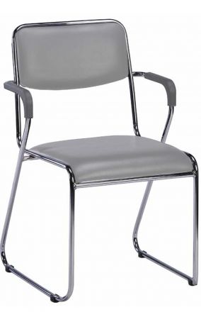 Кресло Everprof Fix Plus Chrome Экокожа Серый Кресло Everprof Fix Plus Chrome Экокожа Серый