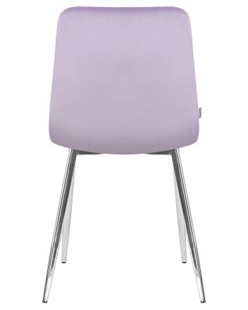 Стул обеденный DOBRIN ALEX, хром ножки, фиолетовый велюр (V108-49)