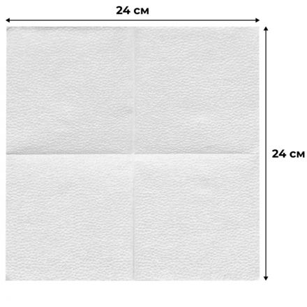 Салфетки бумажные целлюлоза белые 1сл 23х23см 100л/уп Салфетки бумажные целлюлоза белые 1сл 23х23см 100л/уп