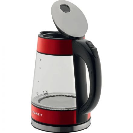 Чайник электрический SCARLETT SC-EK27G79, стекло, 2200Вт, 1.7л, красный Чайник электрический SCARLETT SC-EK27G79, стекло, 2200Вт, 1.7л, красный