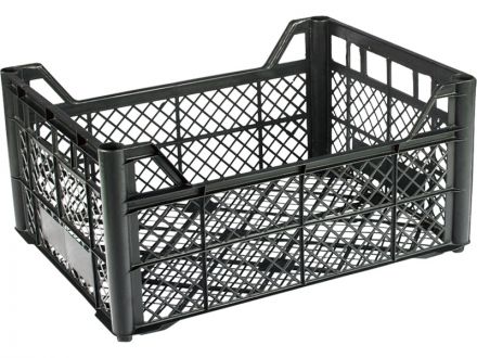 Ящик 400х300х185 сетка ромб  чёрный
