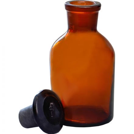 Склянка 125 мл темн.стекло, узк.горло, притерт.проб. 10003203, 12шт/уп