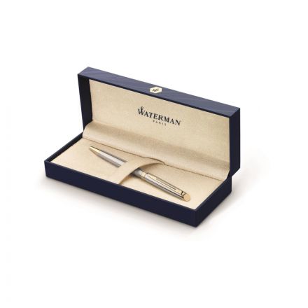 Ручка шариковая WATERMAN HEMISPHERE S0920370 сталь с позол лин сред чер син Ручка шариковая WATERMAN HEMISPHERE S0920370 сталь с позол лин сред чер син