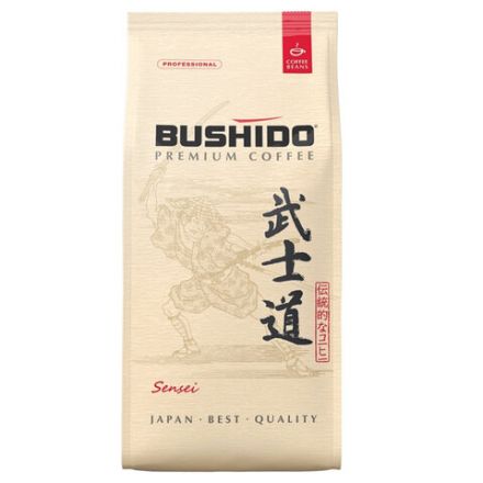 Кофе в зернах BUSHIDO "Sensei" 1 кг, арабика 100%, Нидерланды, BU10004014