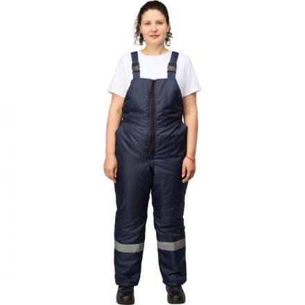 Полукомбинезон рабочий зимний женский з46-ПК синий (р.60-62) 158-164 Полукомбинезон рабочий зимний женский з46-ПК синий (р.60-62) 158-164