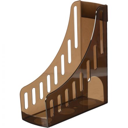 Вертикальный накопитель Attache пластиковый коричневый ширина 100 мм (2 штуки в упаковке)