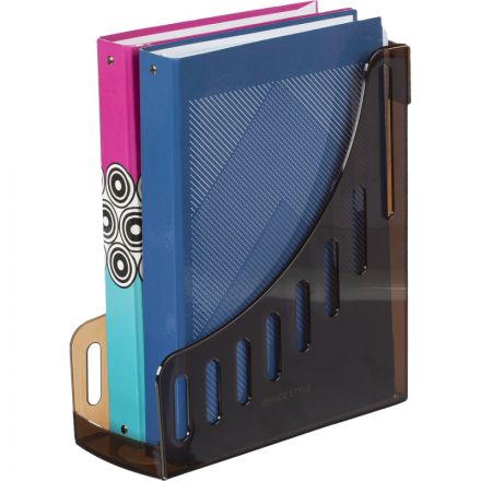 Вертикальный накопитель Attache пластиковый коричневый ширина 100 мм (2 штуки в упаковке)