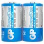 Батарейки КОМПЛЕКТ 2 шт., GP PowerPlus D (13C), солевые, в пленке, 13CEBRA-2S2 Батарейки КОМПЛЕКТ 2 шт., GP PowerPlus D (13C), солевые, в пленке, 13CEBRA-2S2
