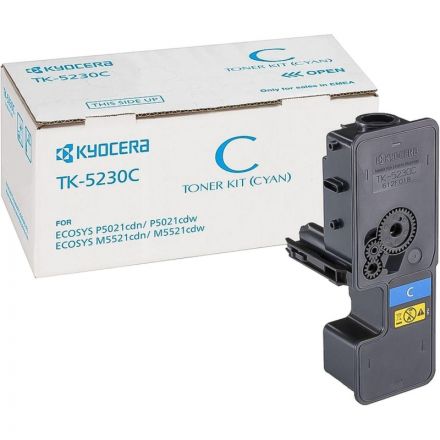 Тонер-картридж Kyocera TK-5230C (1T02R9CNL0) гол. для P5021cd/M5521cd Тонер-картридж Kyocera TK-5230C (1T02R9CNL0) гол. для P5021cd/M5521cd