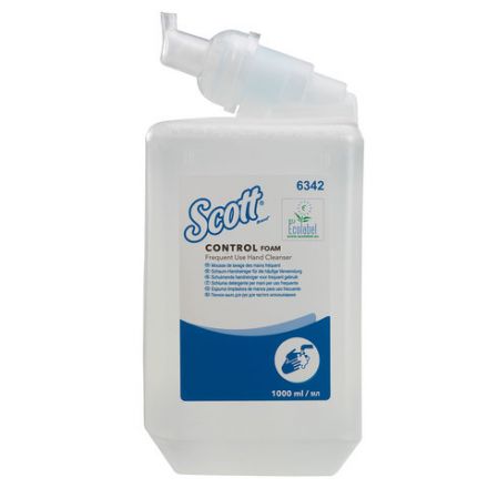 Картридж с пенным мылом одноразовый KIMBERLY-CLARK SCOTT "Control", 1 л, прозрачный, артикул 6342