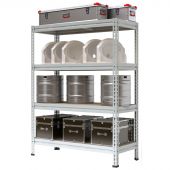 Стеллаж металлический P_МС-Т 15764-2.0  с 4-мя полками 1550х785х2000