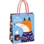 Пакет подарочный 18*23*10см MESHU "Hygge fox", матовая ламинация Пакет подарочный 18*23*10см MESHU "Hygge fox", матовая ламинация