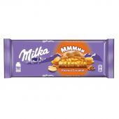 Шоколад Milka молоч. с карамельной нач.арахис и воздушный рис,276Г